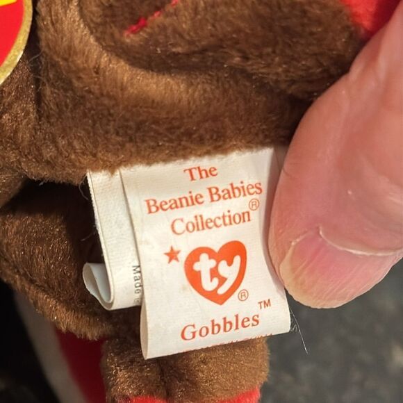Ty Vintage Gobbles the Turkey - Retired Beanie Baby. With Tags. Size 9” - Picture 7 of 10